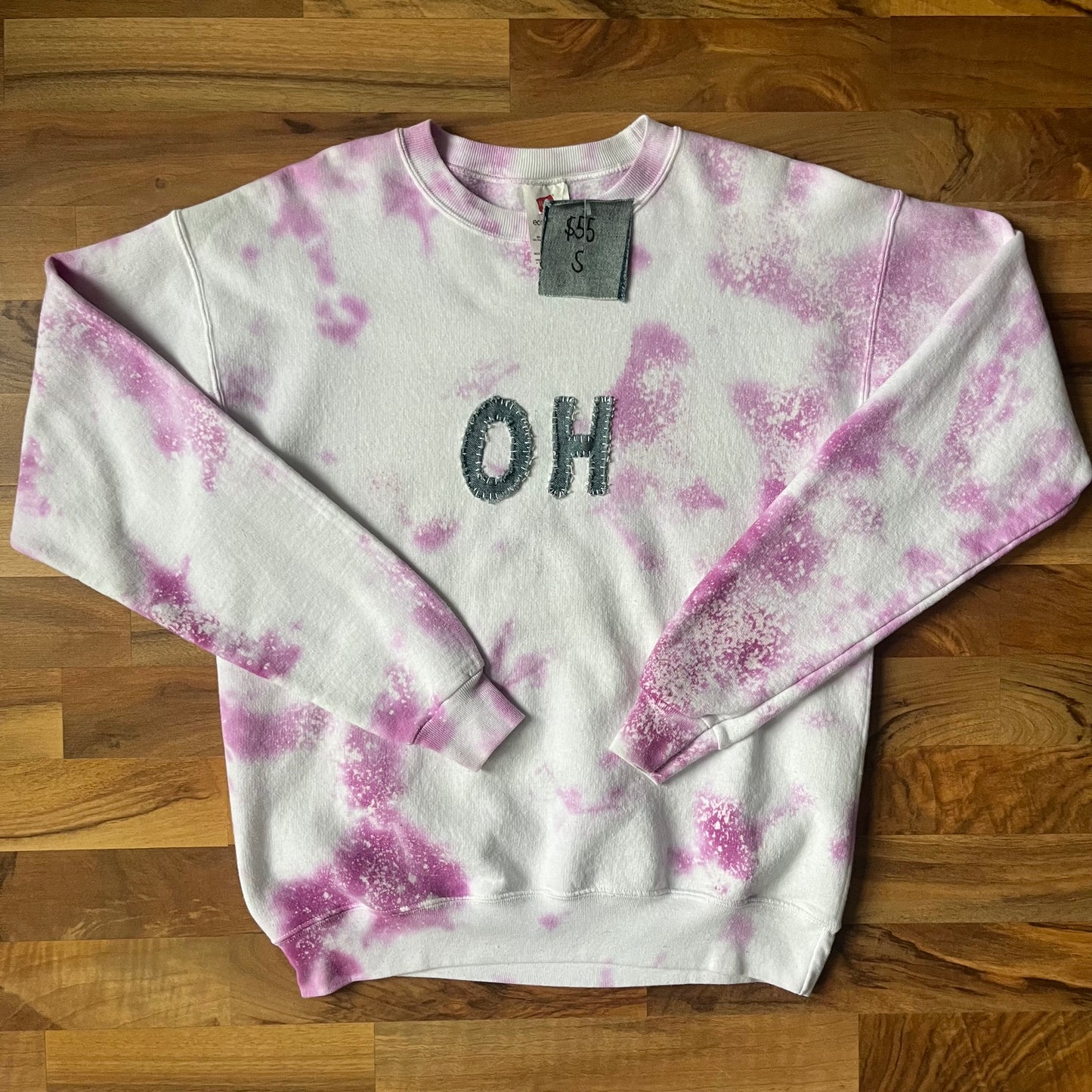Purple Bleached OH Crew | S
