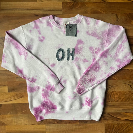 Purple Bleached OH Crew | S