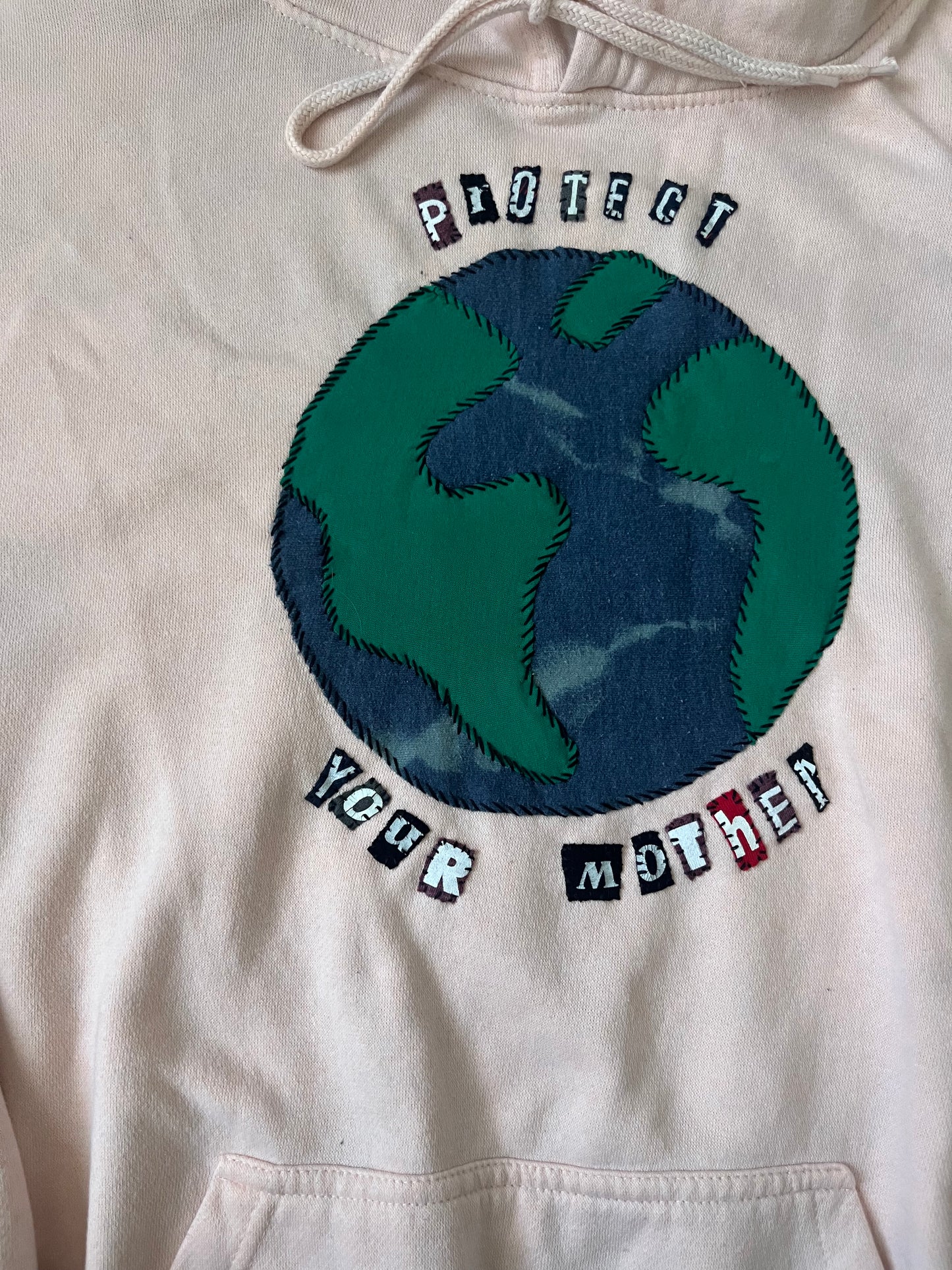 PROTECT YOUR MOTHER Pink Hoodie | Size 2XL