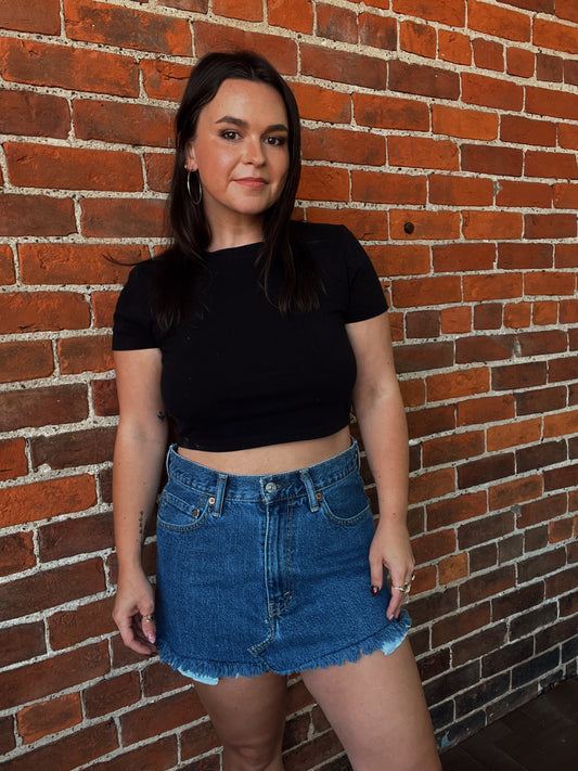 Levi's 550 Mini Skirt | W: 32