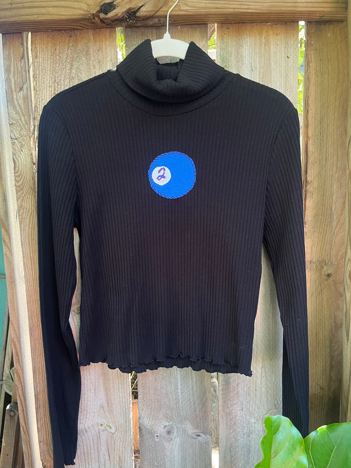 Pool Ball Lightweight Cropped Turtleneck | Women's L