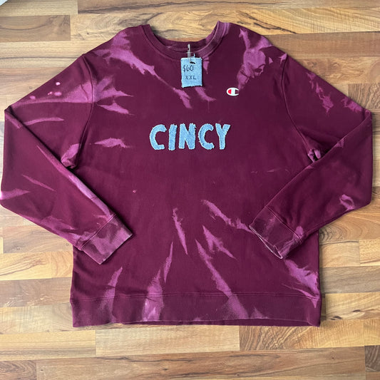 Bleached CINCY Crew | XXL