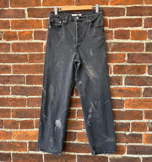 Gray Bleached Levi's | W: 29