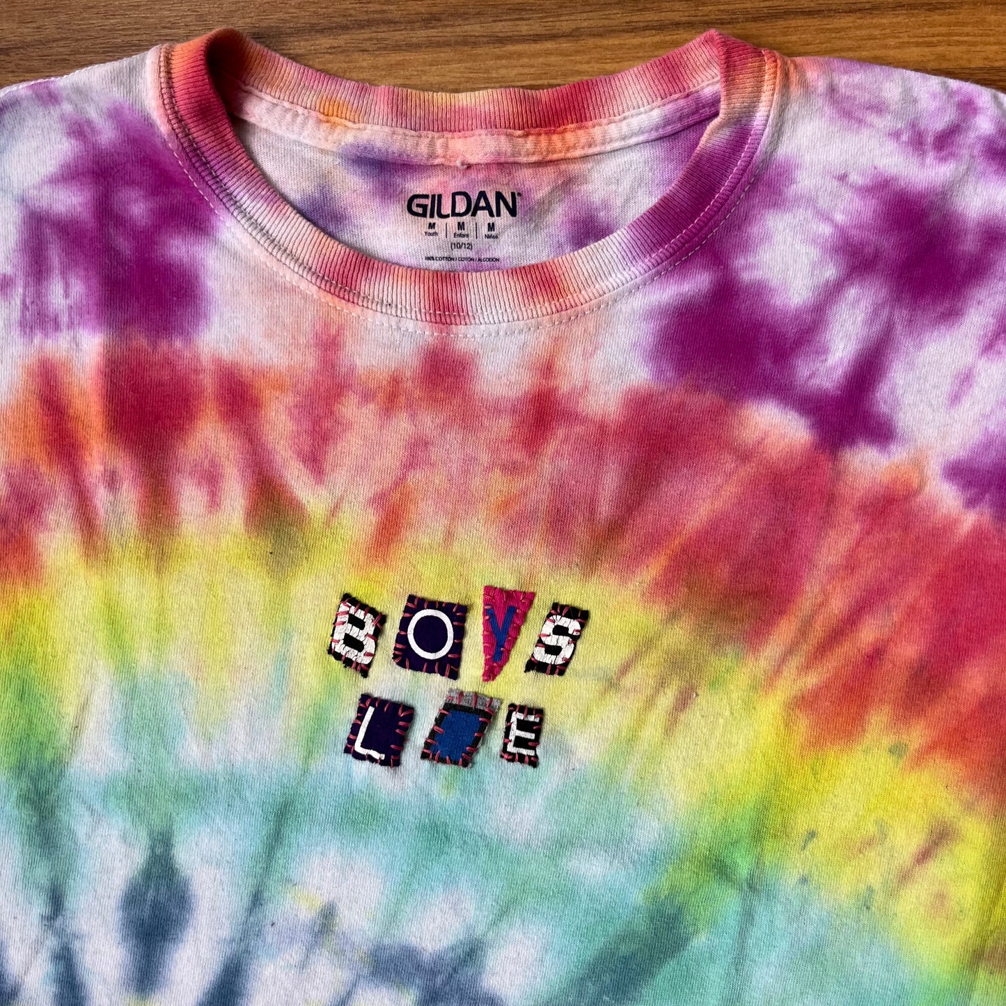 Cropped Tie dye BOYS LIE Ransom Tee | Women's Small