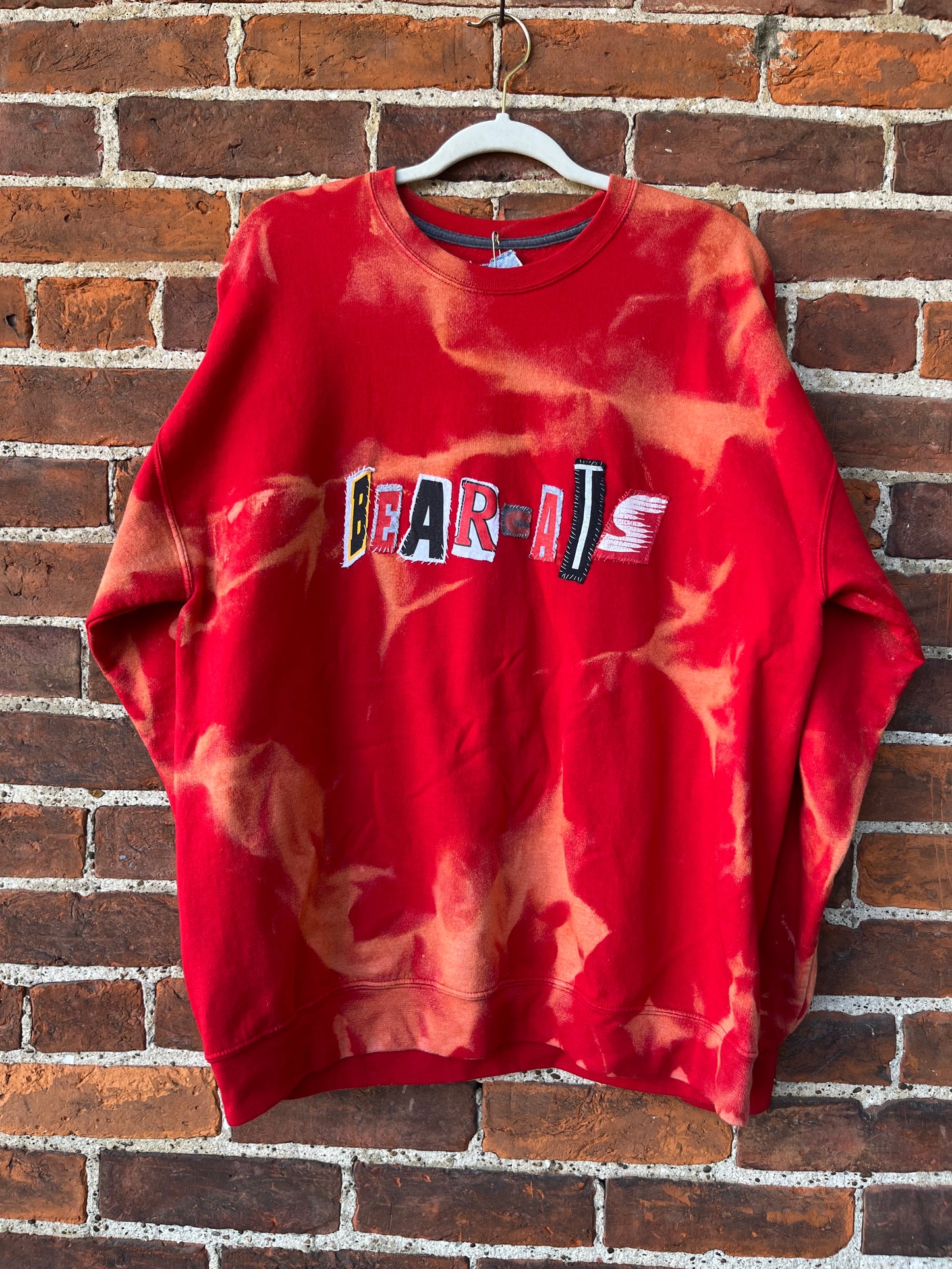 Bleached BEARCATS Ransom Crew | XL