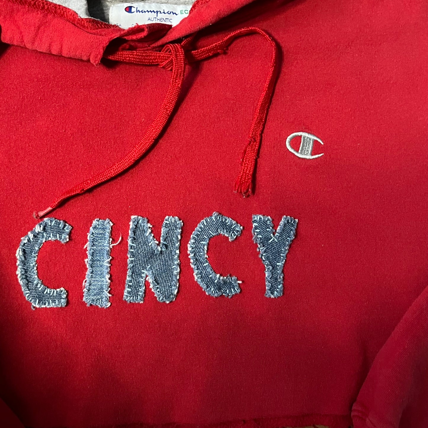 Cropped CINCY Hoodie | L