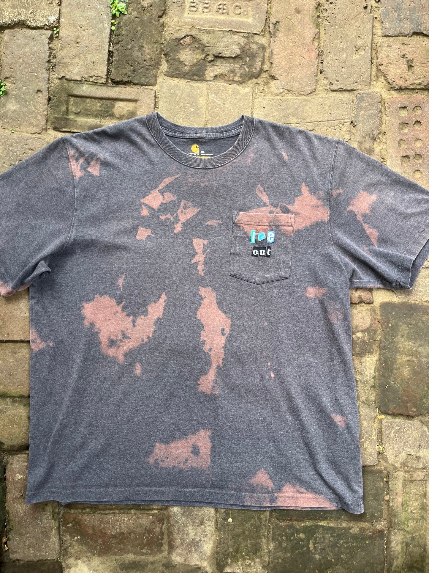 ICE OUT Bleached Carhartt Pocket Tee | XL