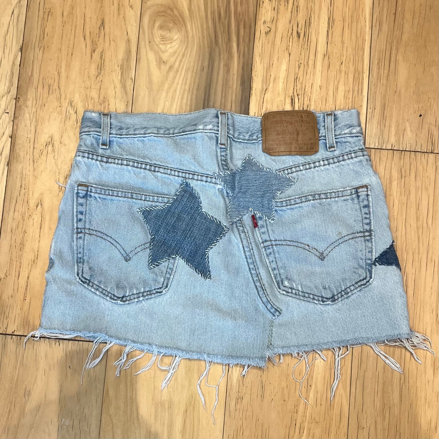 Vintage Levi's Star Patchwork Skirt | W: 33