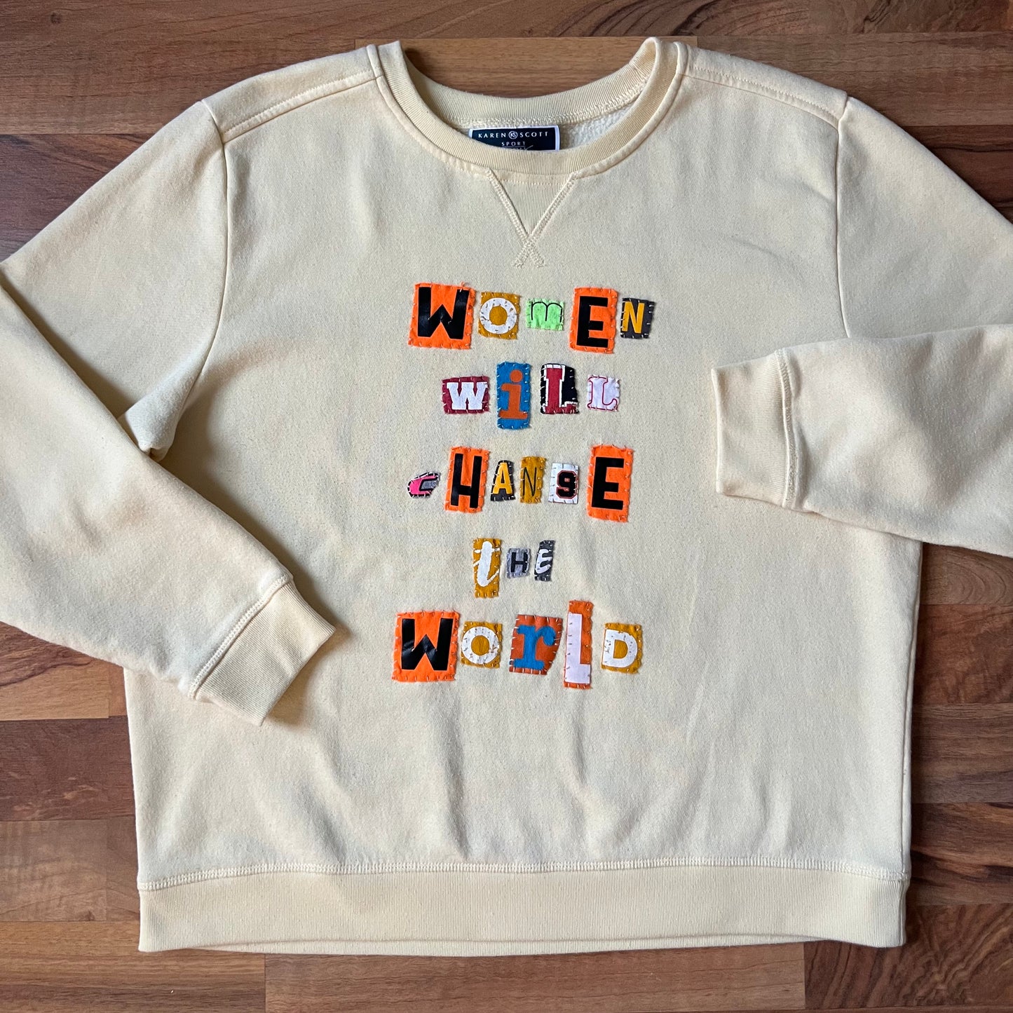 Yellow WOMEN WILL CHANGE THE WORLD Ransom Crew | Women's M