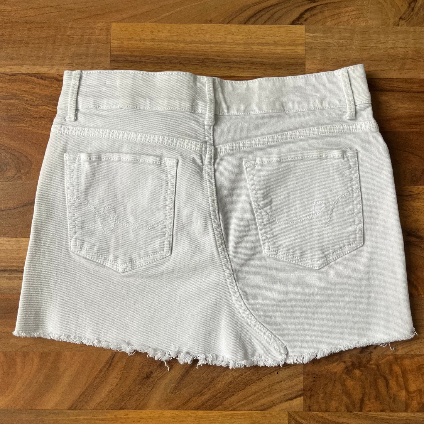 White Upcycled Skirt | W:30