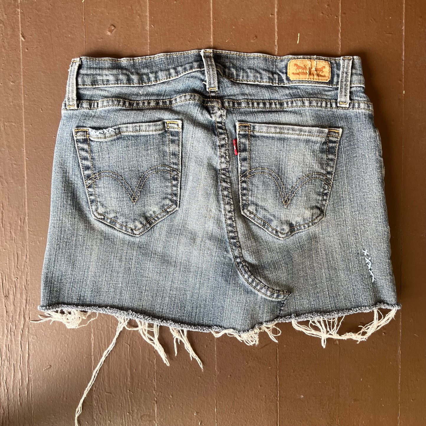 Levi's Upcycled Mini Skirt | W: 30