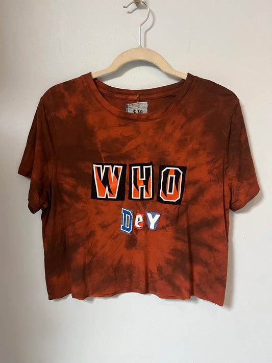 WHO DEY Cropped Ransom Tee | Women's XL