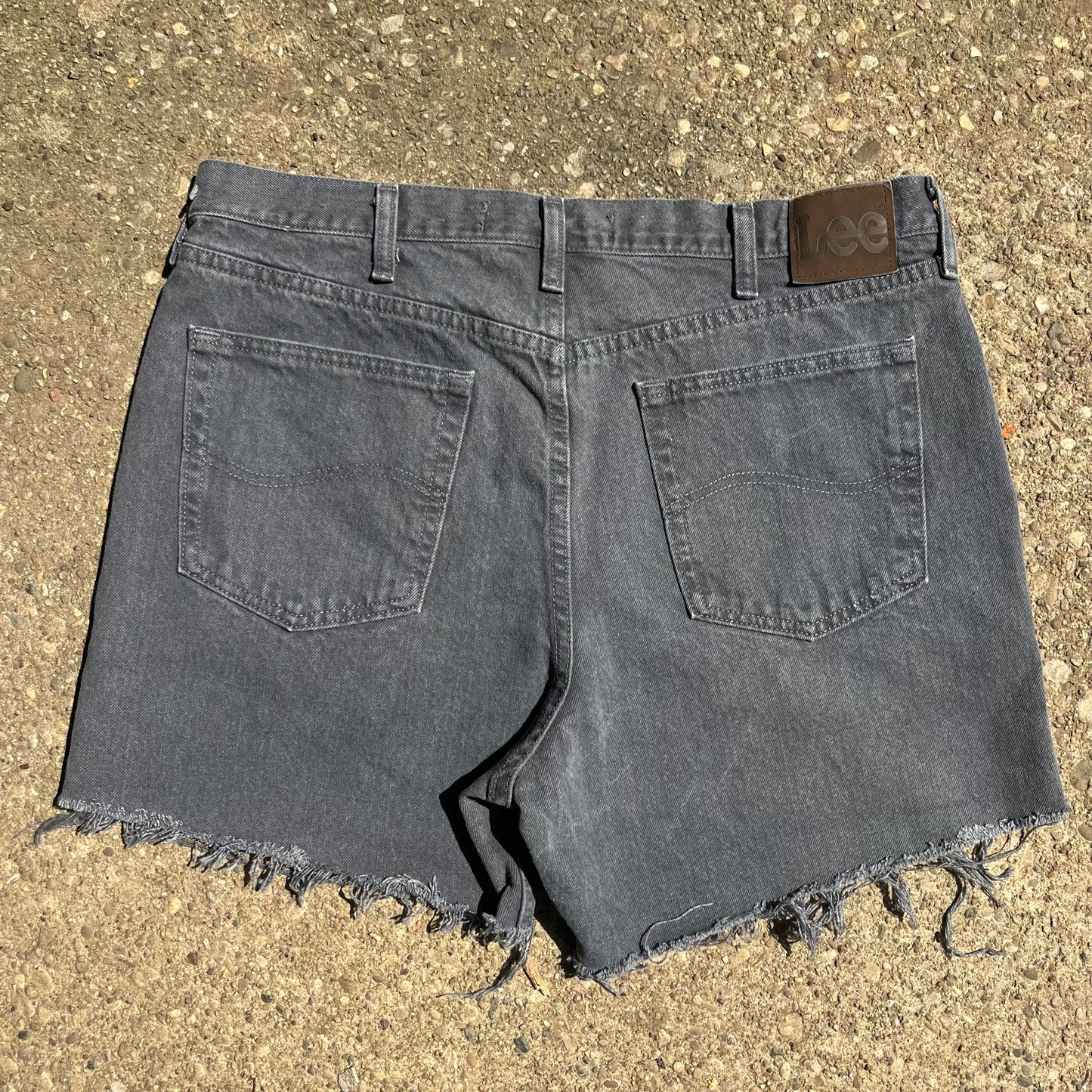 Gray Lee Cut-Off Shorts | W: 36
