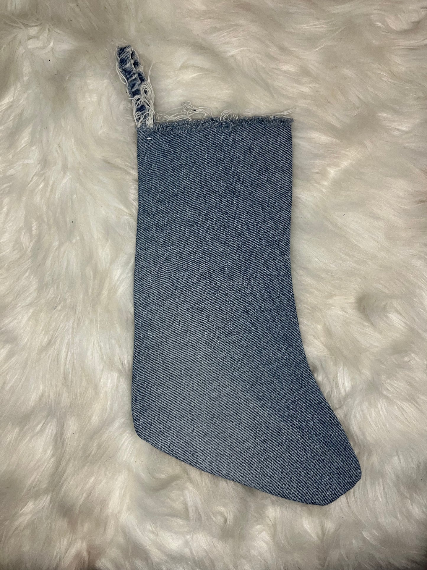 Upcycled Denim Stocking