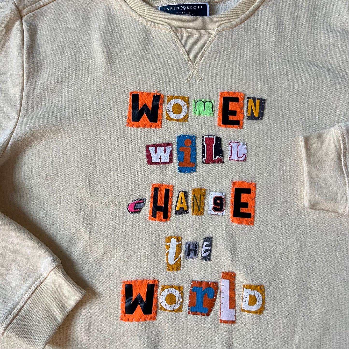 Yellow WOMEN WILL CHANGE THE WORLD Ransom Crew | Women's M