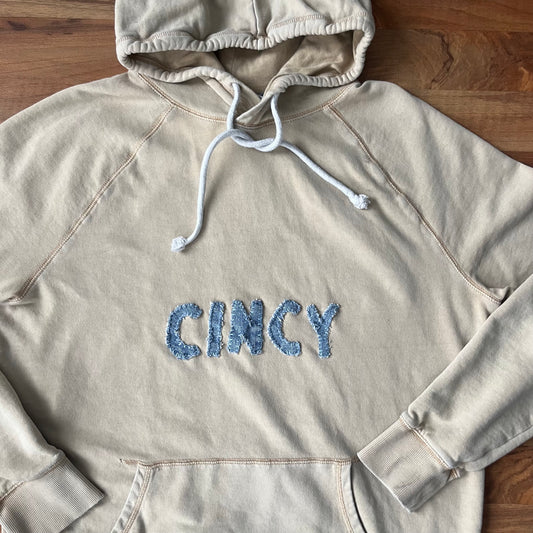 Tan Lightweight CINCY Hoodie | L