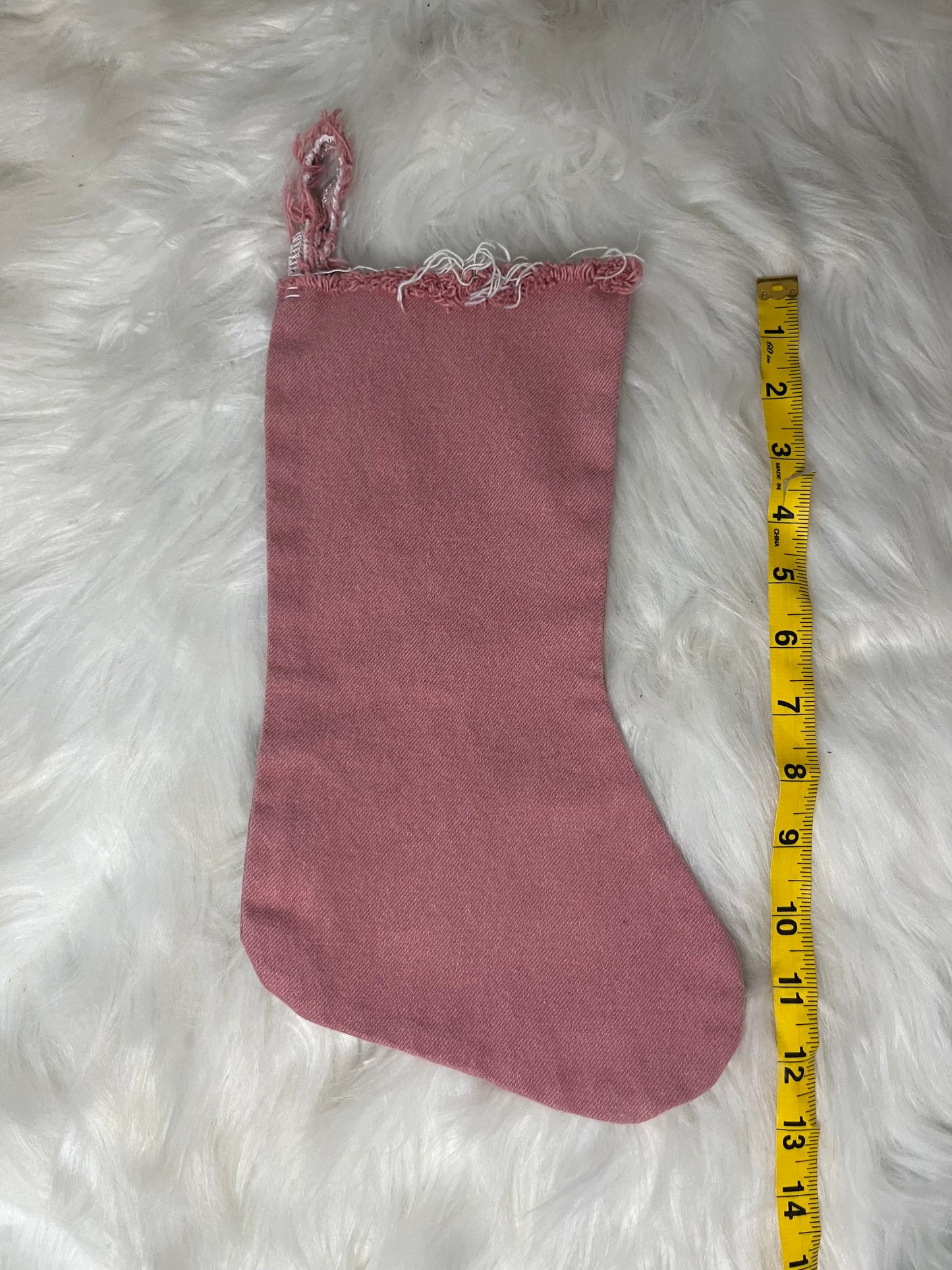 Upcycled Denim Stocking