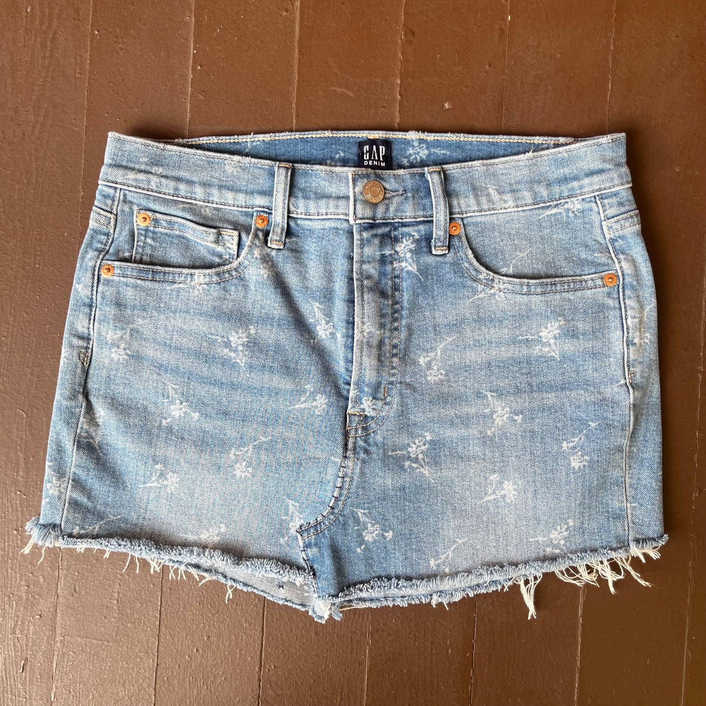 Floral Upcycled Skirt | W: 31