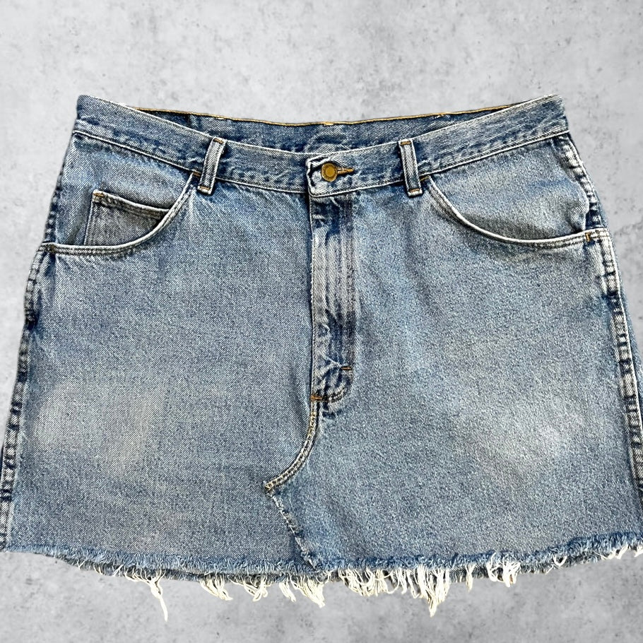 Wrangler High Rise Mini Skirt | W: 36