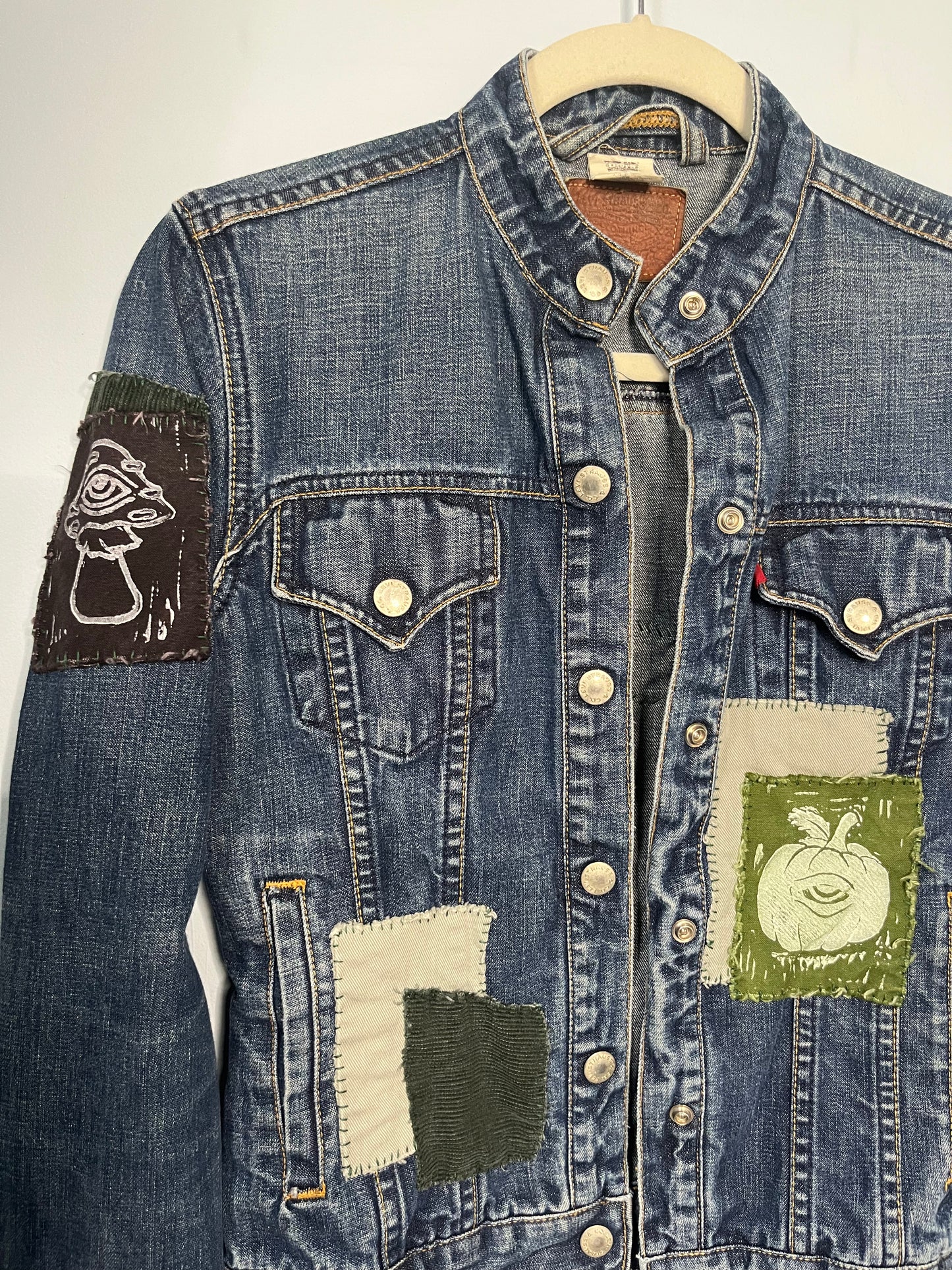 Vintage Levi's S.E. Cobble Patchwork Denim Jacket | Women's Small