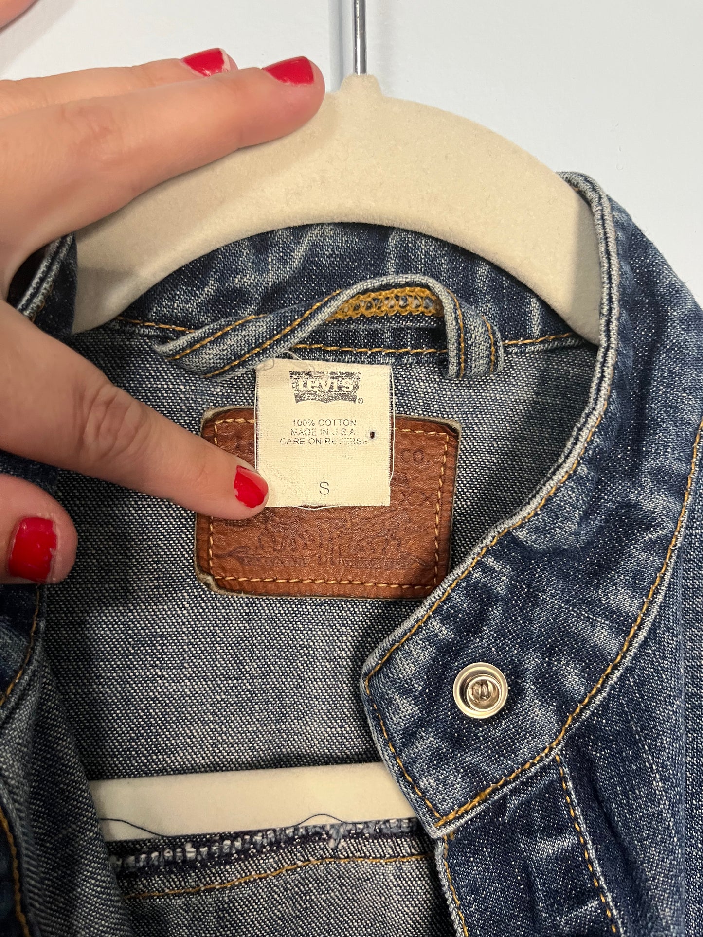 Vintage Levi's S.E. Cobble Patchwork Denim Jacket | Women's Small