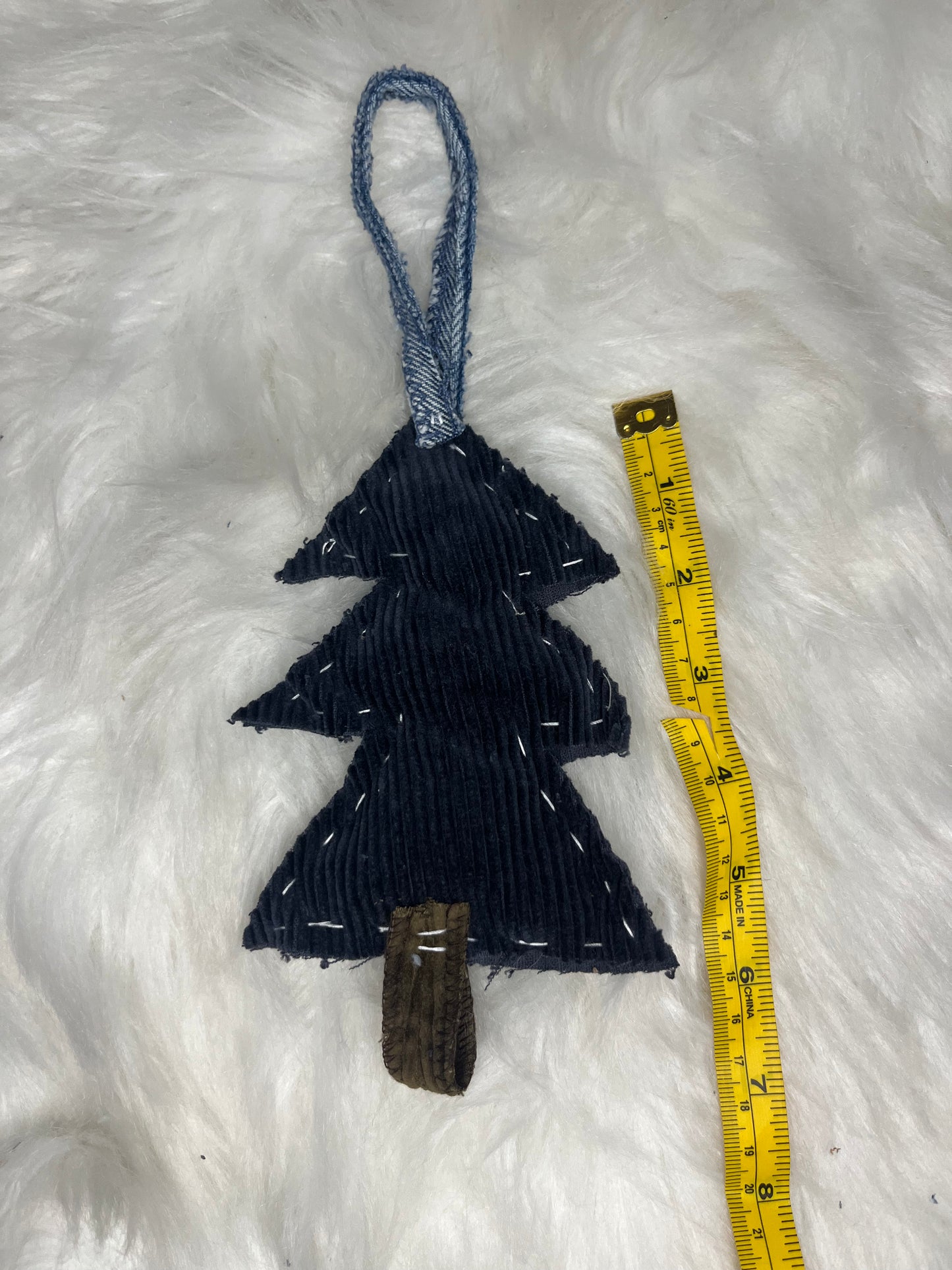 Denim Christmas Tree Ornament