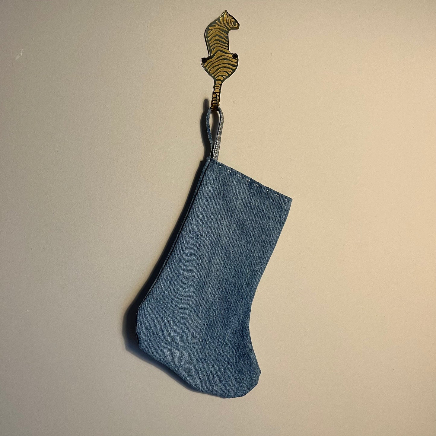 Upcycled Denim Stocking