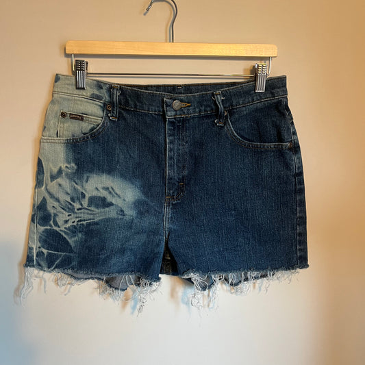 Dark Wash Bleached Riders | Waist 32