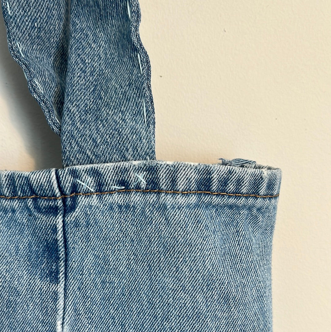 Light Wash Upcycled Denim Tote