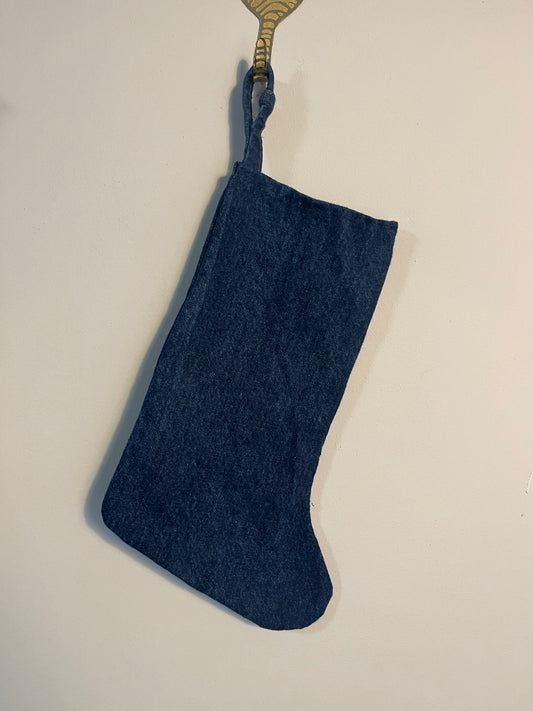 Upcycled Denim Stocking