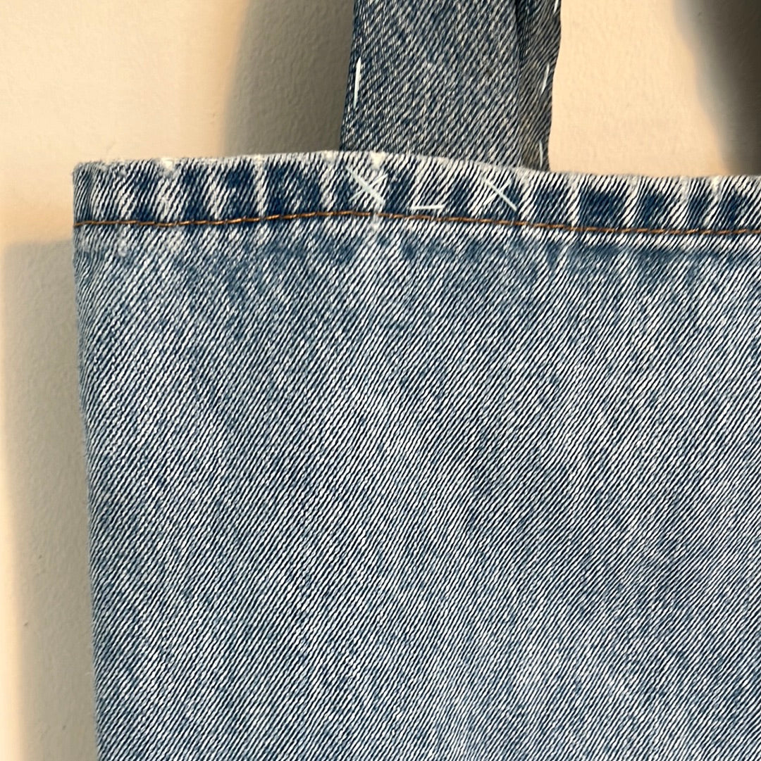 Light Wash Upcycled Denim Tote