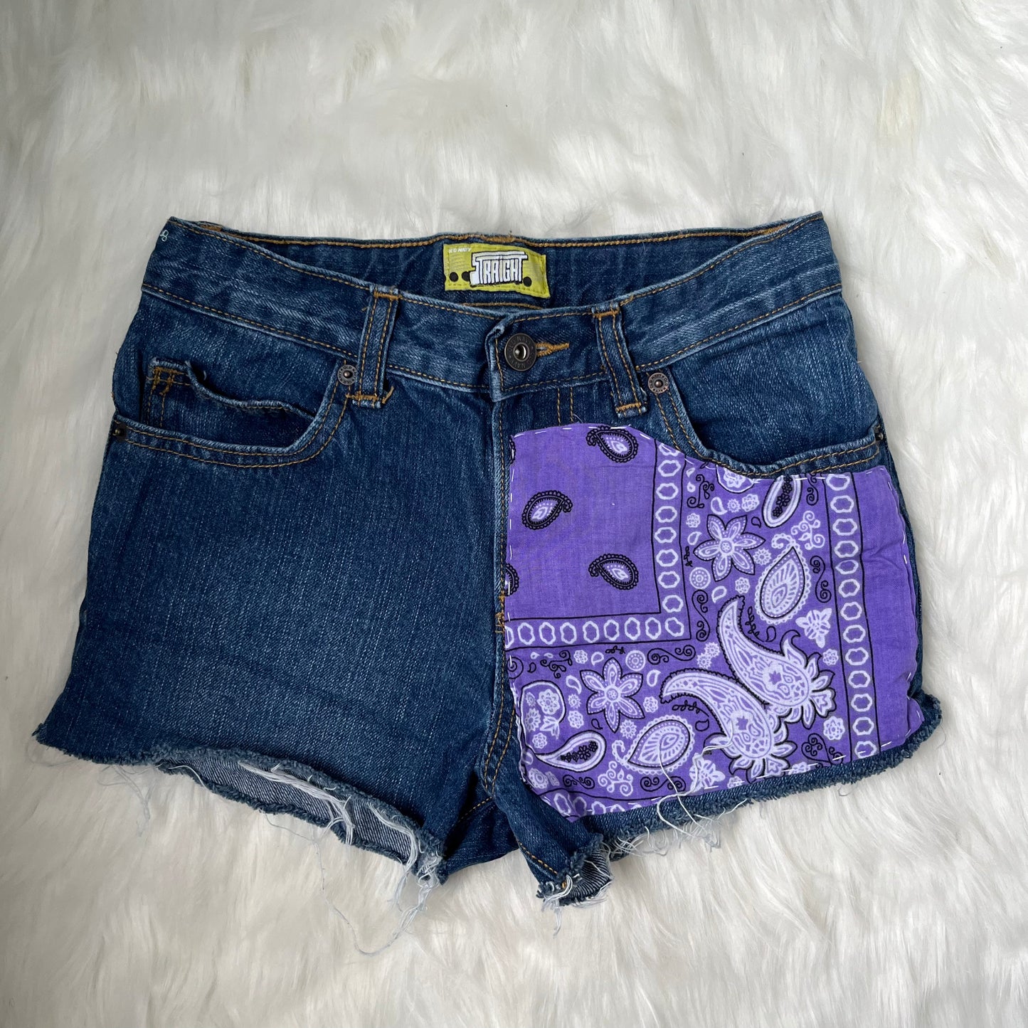 Half Purple Bandana Pattern | Waist 26