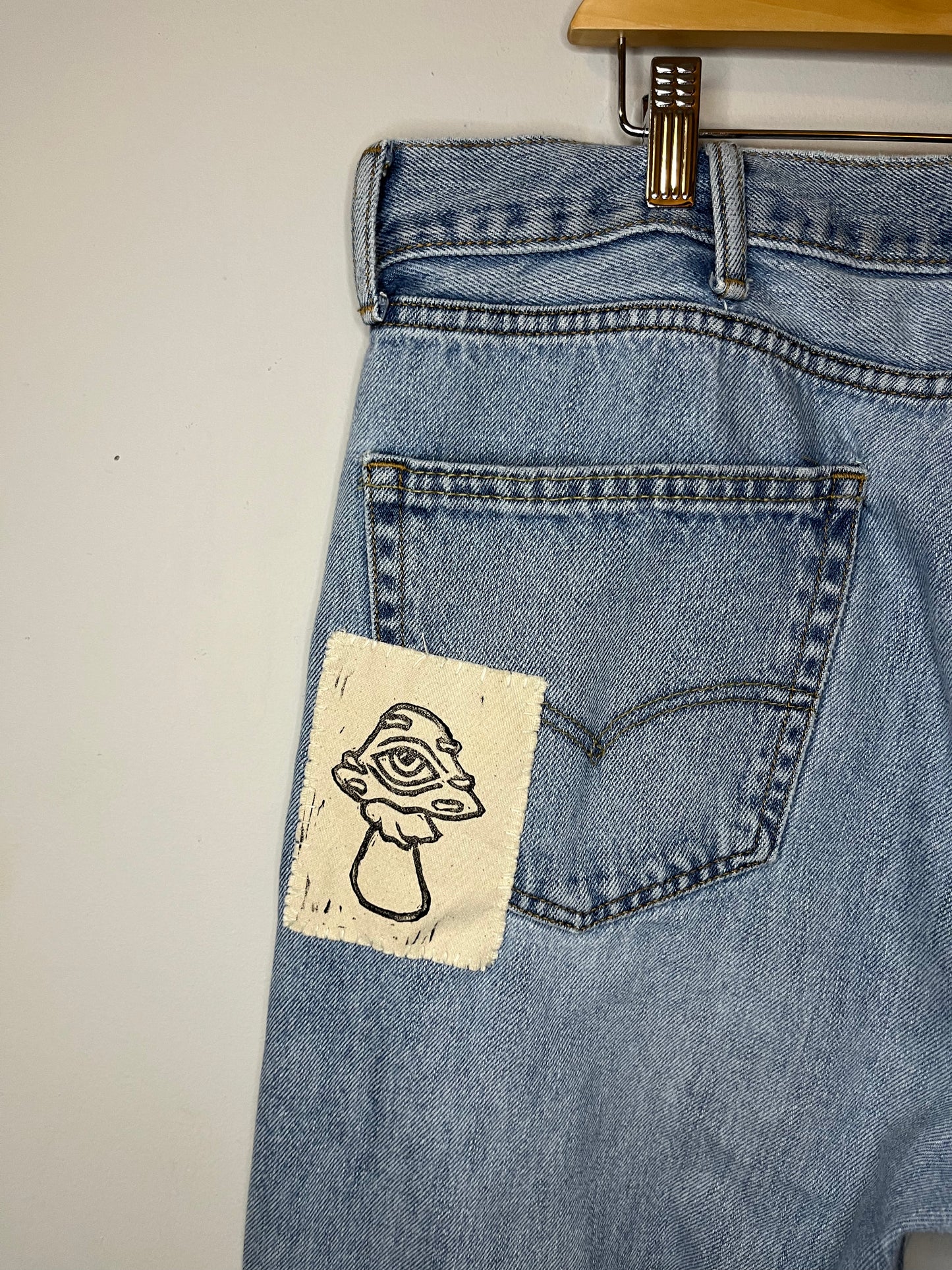 S.E. Cobble Patchwork Levi's Jeans | W: 38