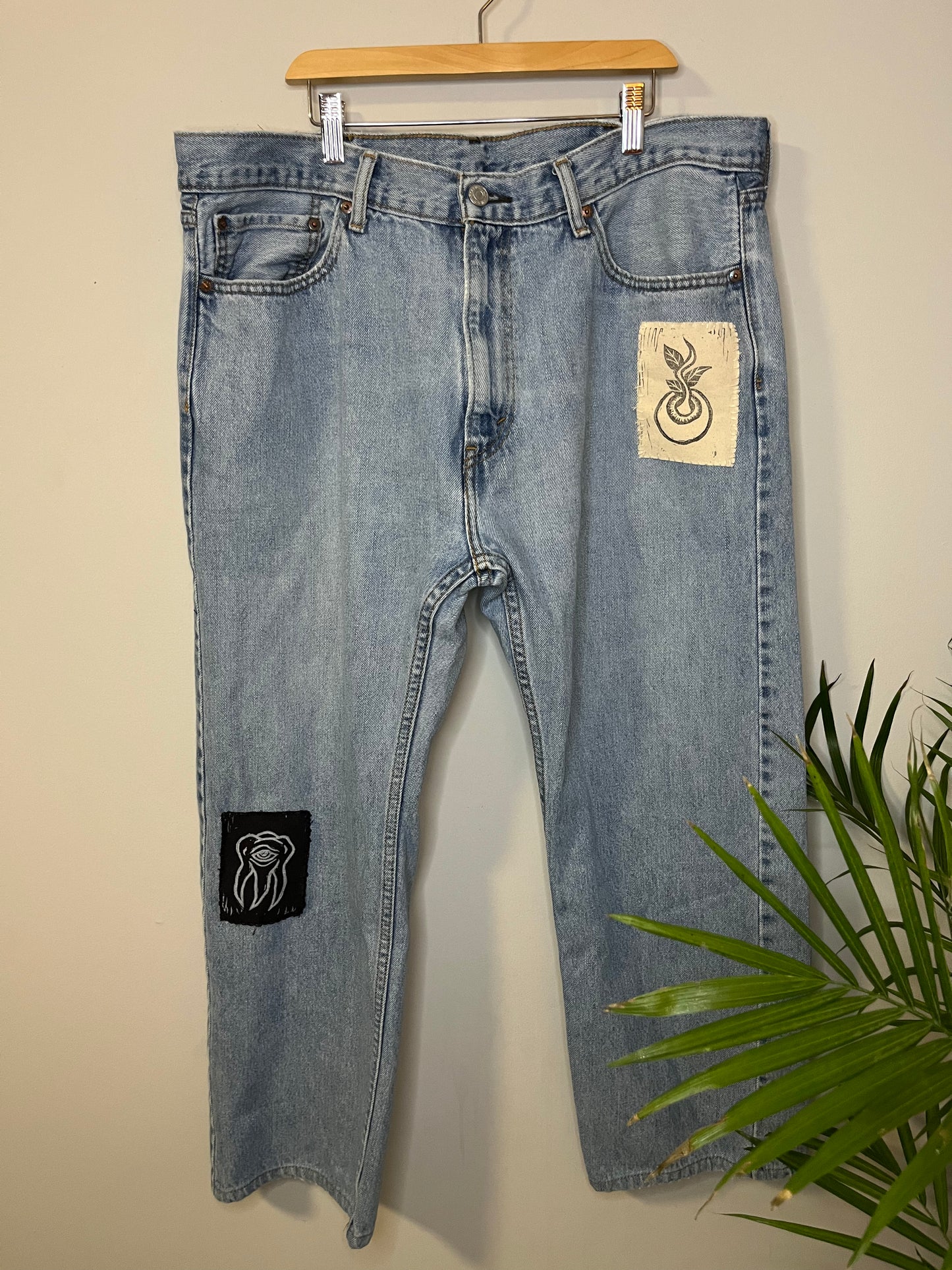 S.E. Cobble Patchwork Levi's Jeans | W: 38