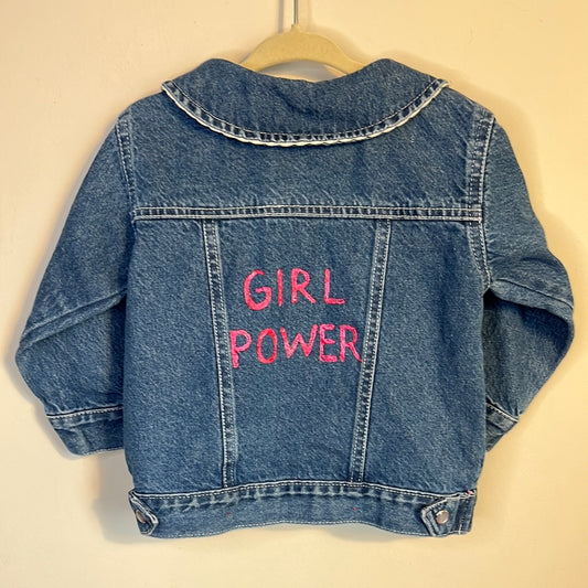Girl Power Denim Jacket | Youth XS