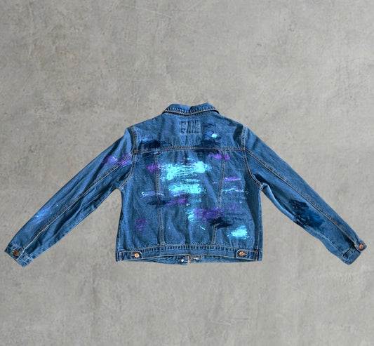 Painted Denim Jacket | Women's L