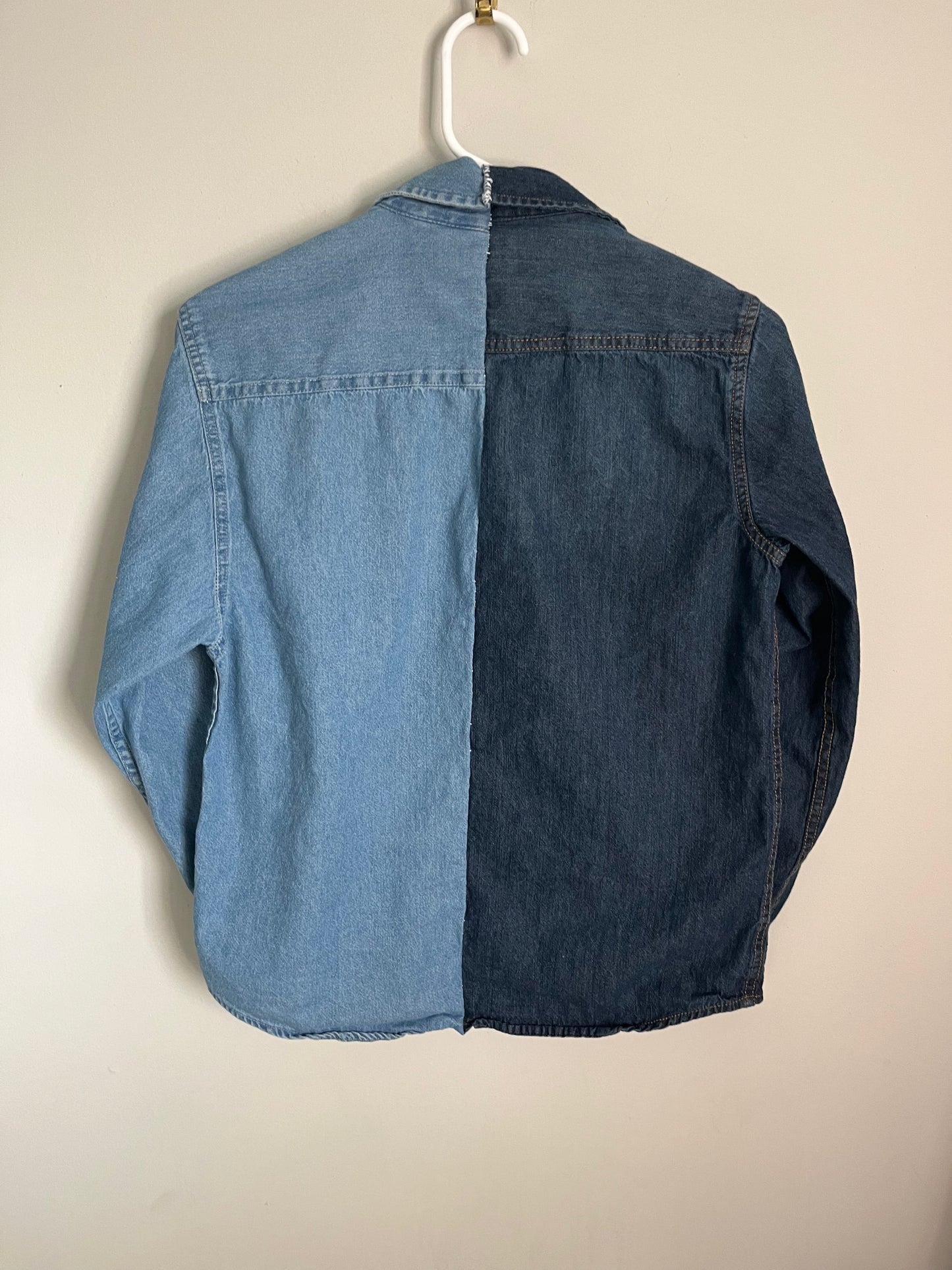 Split Denim Button-Down | XS