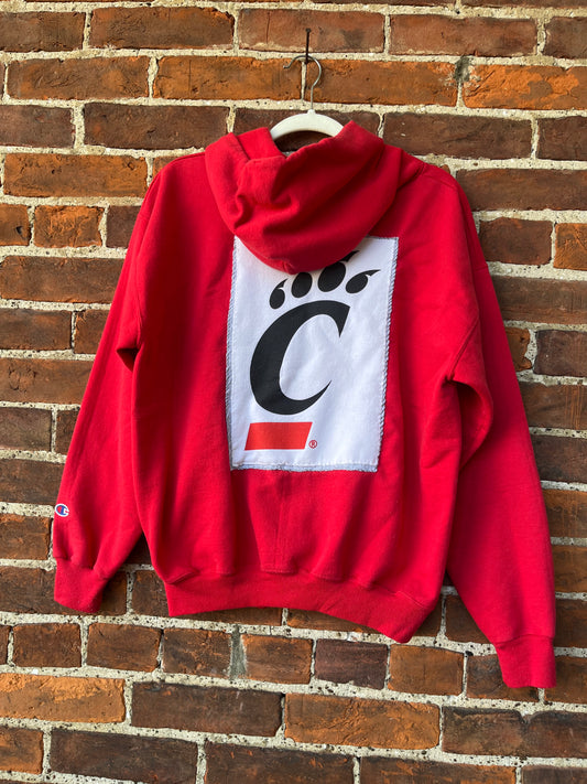 UC Bearcat Paw Zip-Up Hoodie | M