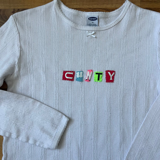 CUNTY Long Sleeve Tee | Women's XXS