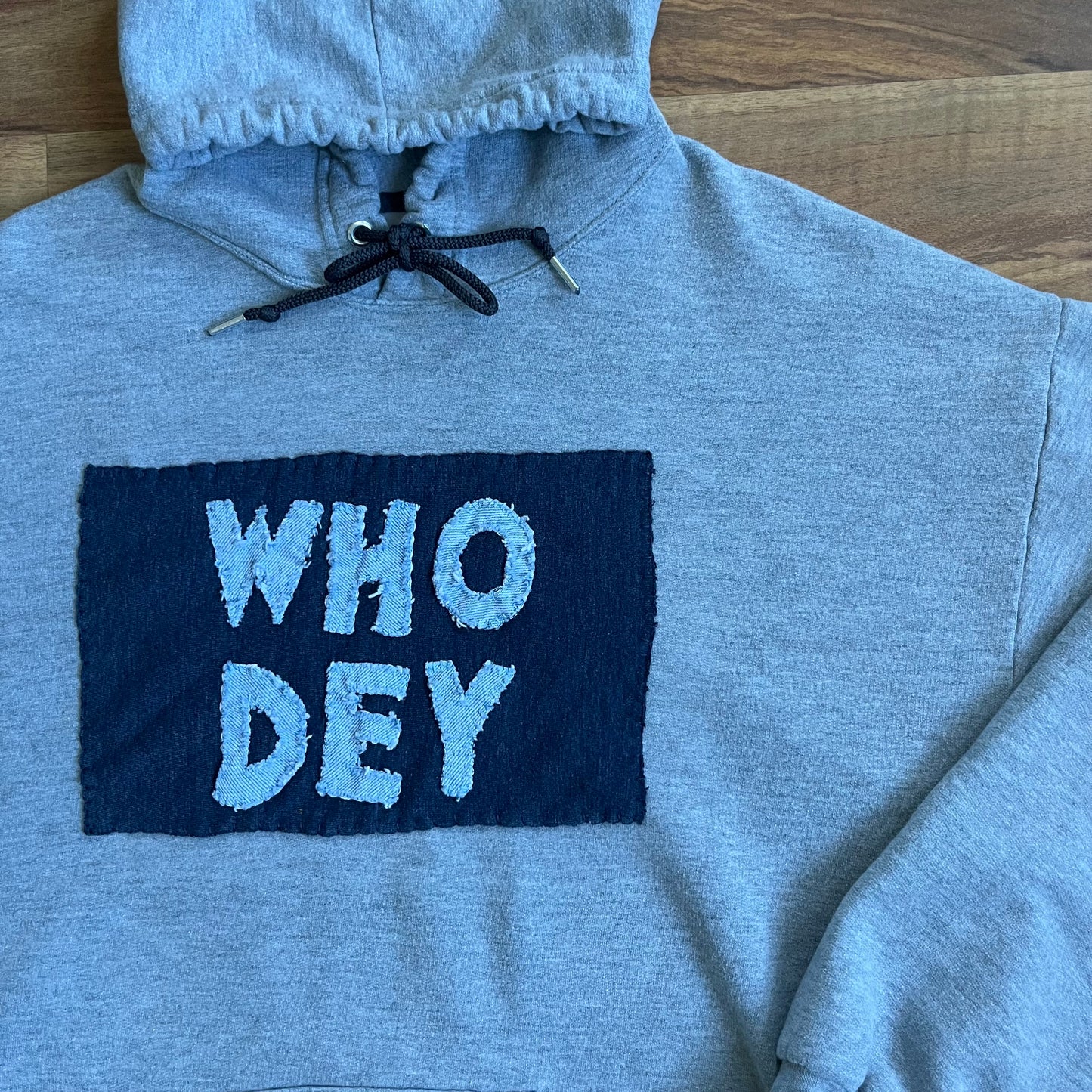 WHO DEY Light Gray Hoodie