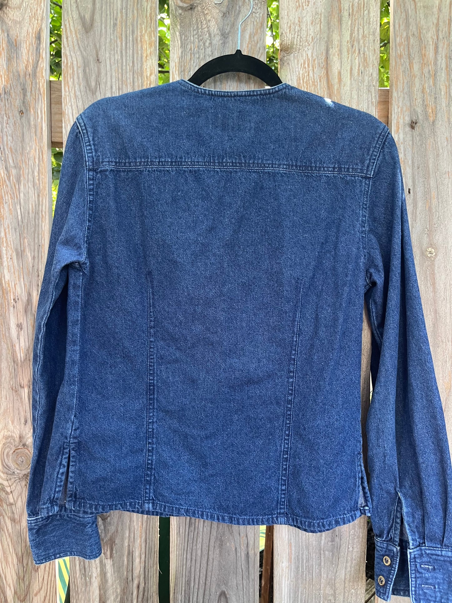 Vintage Women's Cotton Denim Button-down | Small