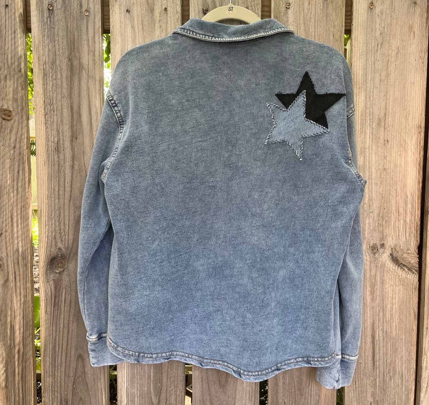 Star Patchwork Button down | Women's M