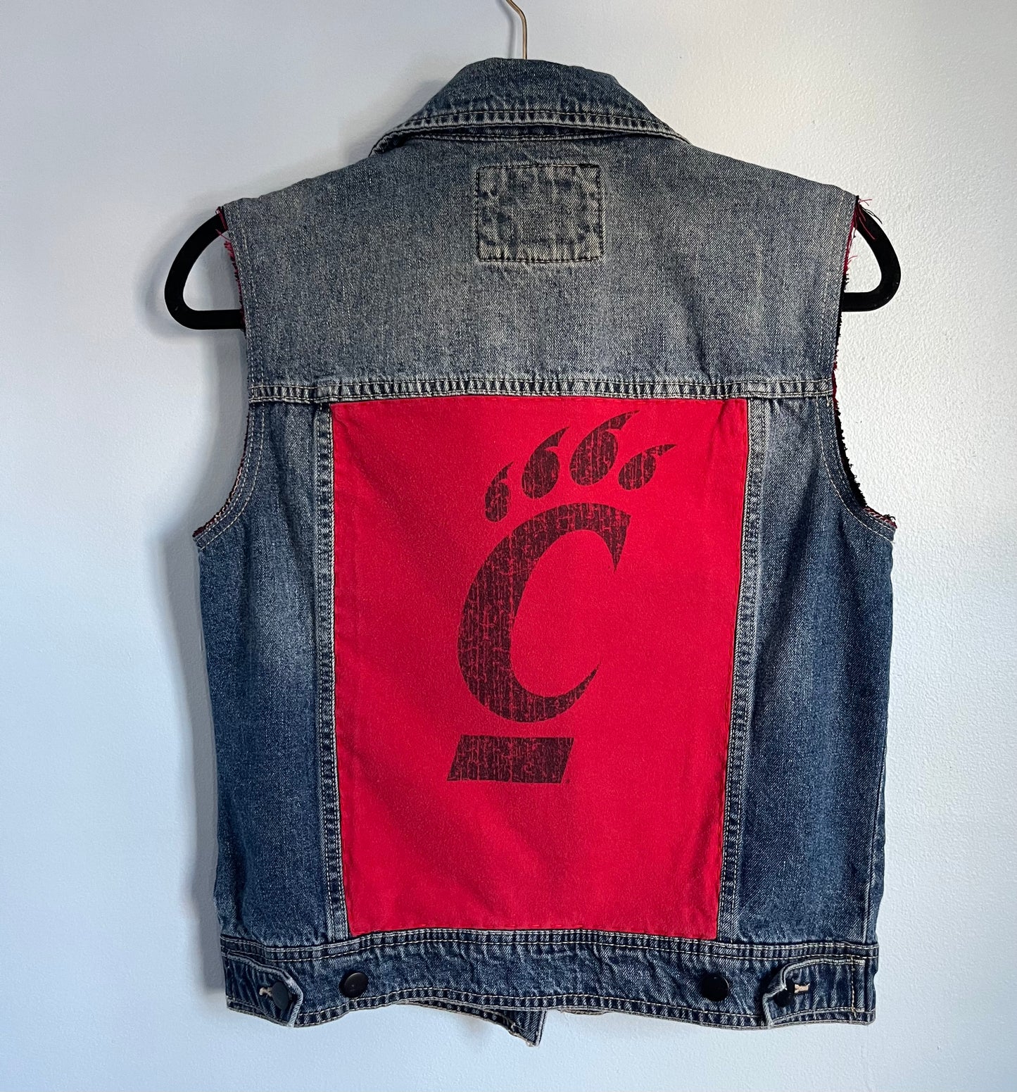 UC Bearcats Denim Vest | Women's Small