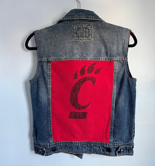 UC Bearcats Denim Vest | Women's Small