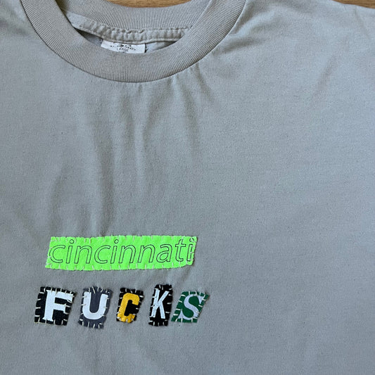 Cropped CINCINNATI FUCKS Ransom Tee | L