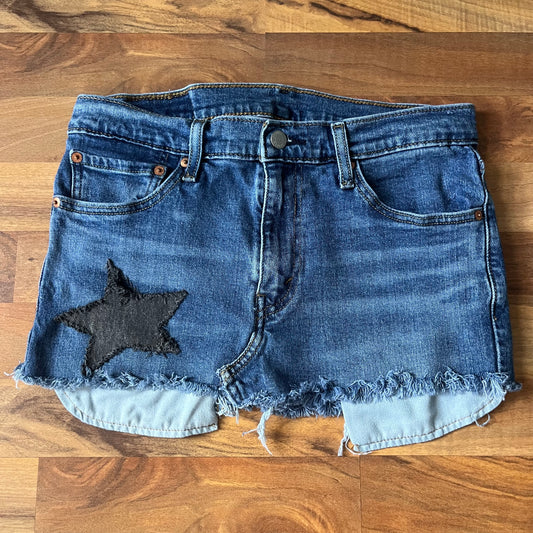 Levi's Low-rise Star Patchwork Mini Skirt | W: 31