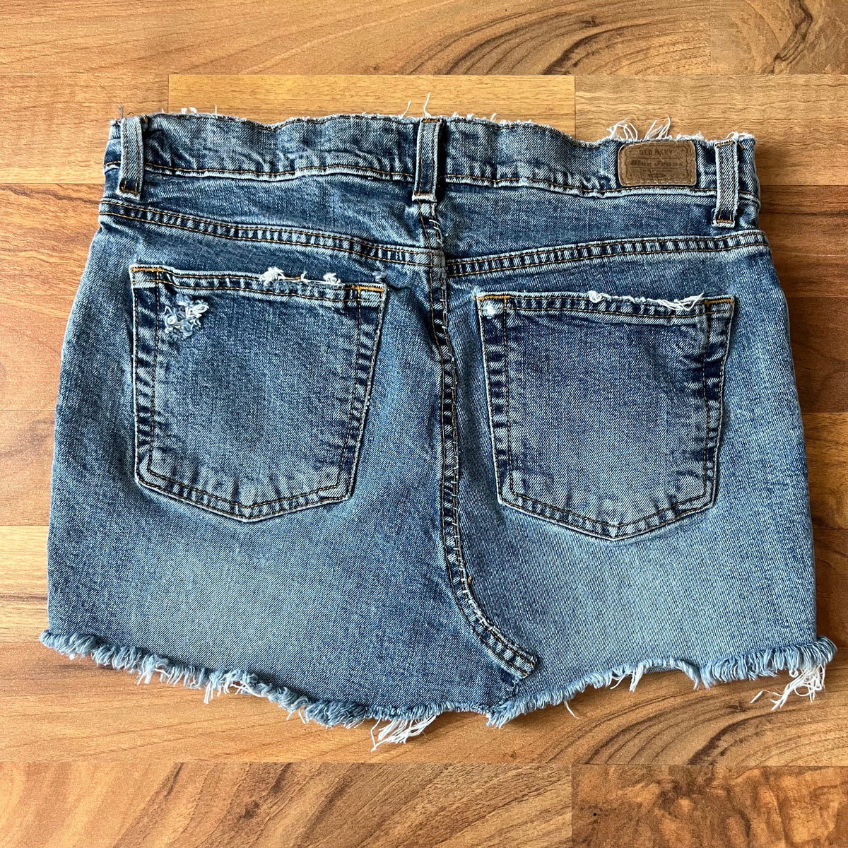 Distressed Upcycled Skirt | W: 31