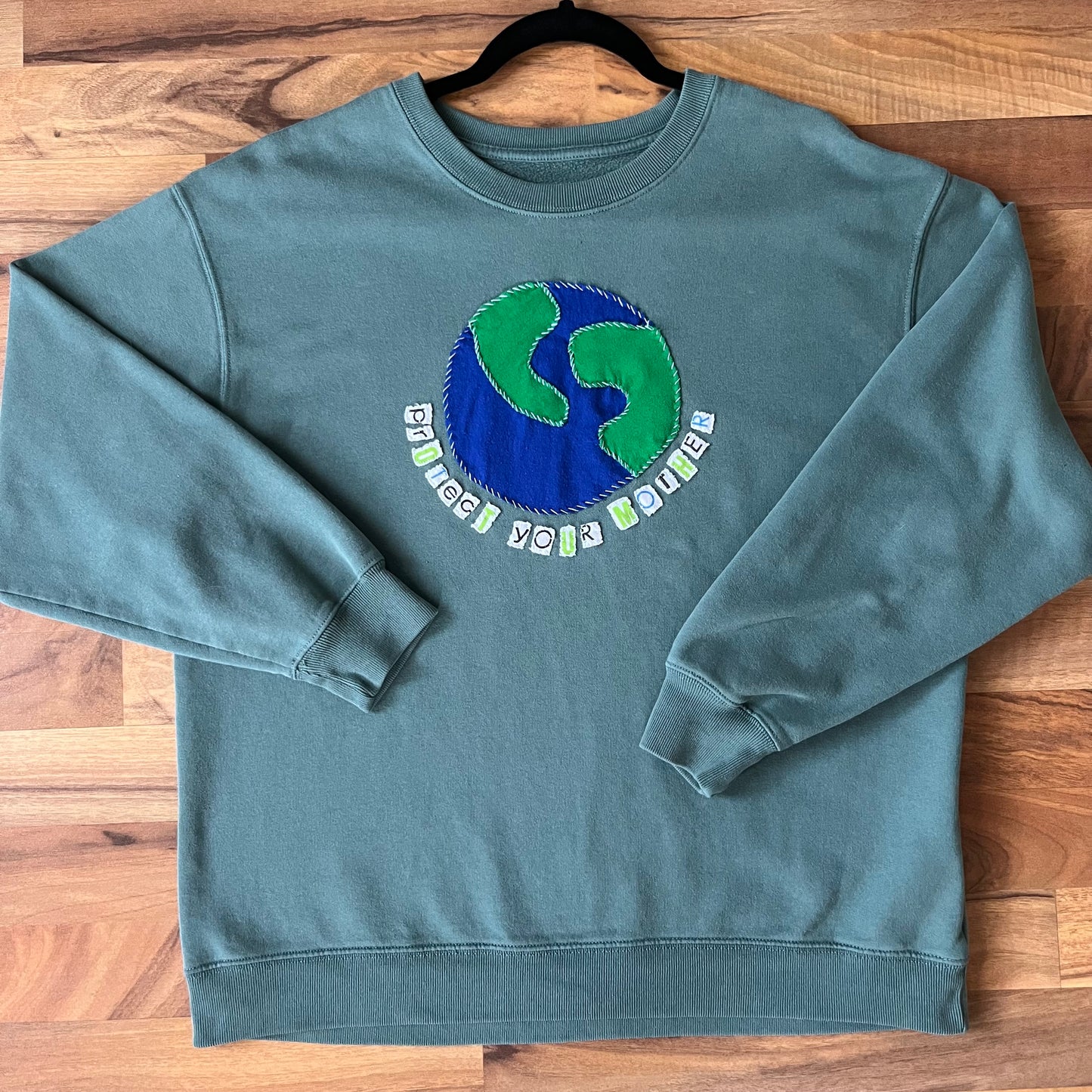 Green Protect Your Mother Crew | M