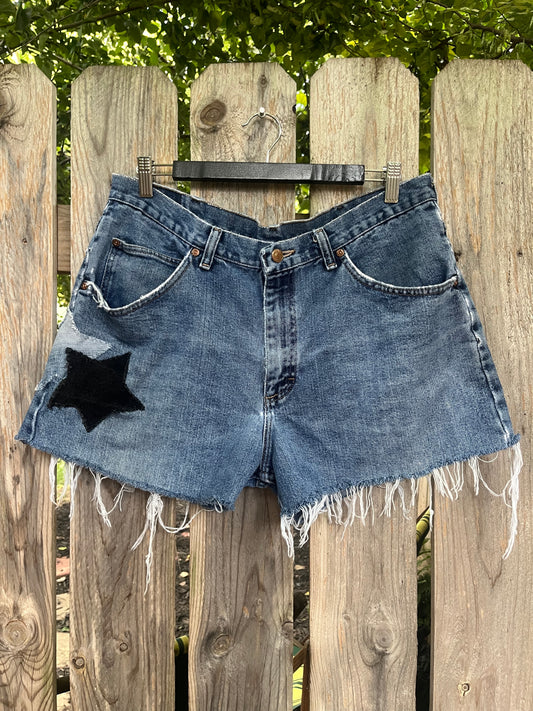 Star Patchwork Shorts | W: 36