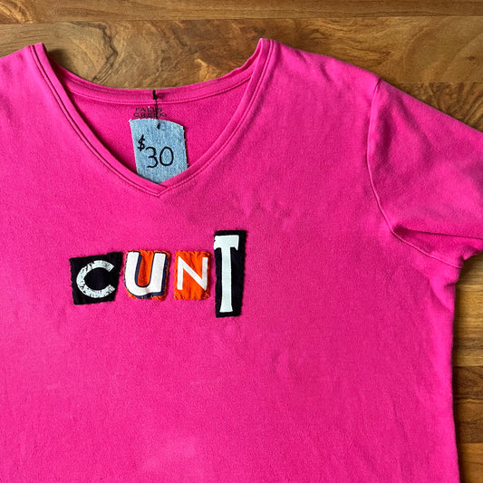 Hot Pink CUNT Tee | Women's XL